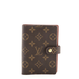 Louis Vuitton Ring Agenda Cover Monogram Canvas PM