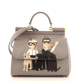 Dolce & Gabbana Family Miss Sicily Bag Patchwork Leather Medium