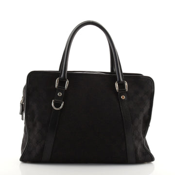 Gucci Abbey Zip Around Satchel GG Canvas Medium