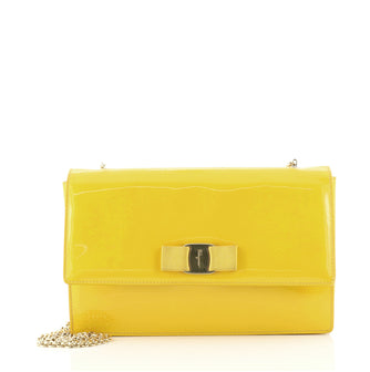 Salvatore Ferragamo Ginny Crossbody Bag Patent Medium