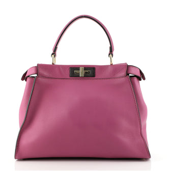 Fendi Peekaboo Bag Rigid Leather Regular