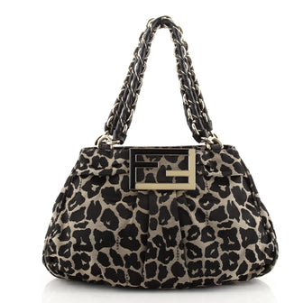 Fendi Mia Tote Printed Fabric Small