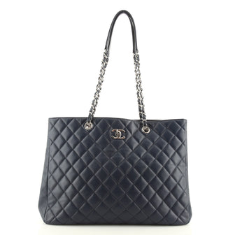 Chanel Classic CC Shopping Tote Quilted Calfskin Large