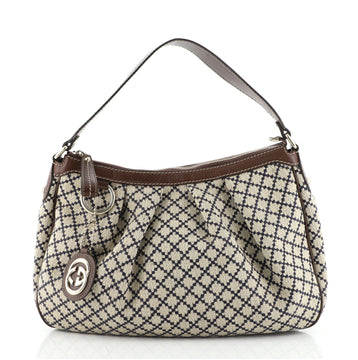 Gucci Sukey Hobo Diamante Canvas Medium