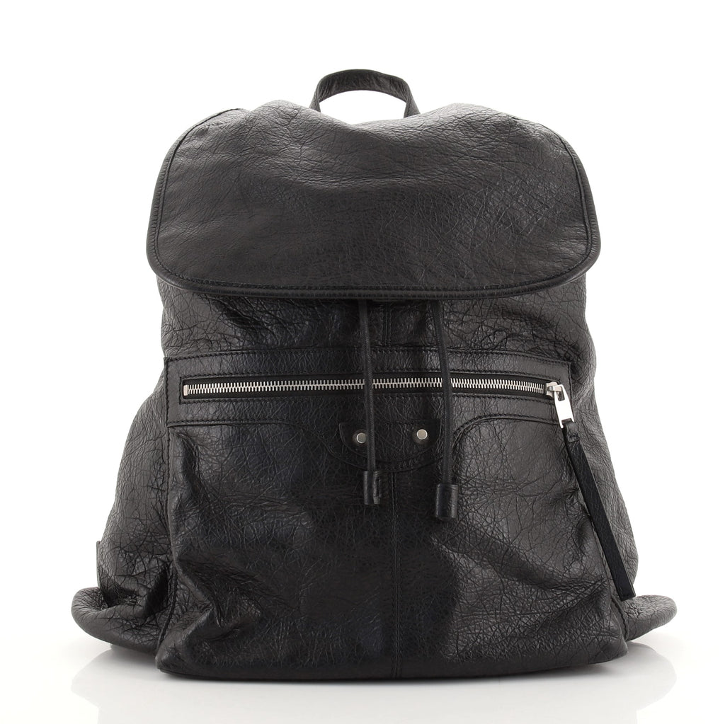 balenciaga arena classic traveler backpack Balenciaga Classic Traveler Backpack Leather Small Black 830631