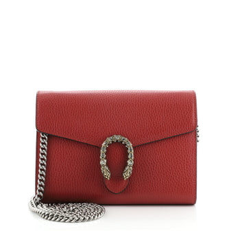 Gucci Dionysus Chain Wallet Leather with Embellished Detail Small