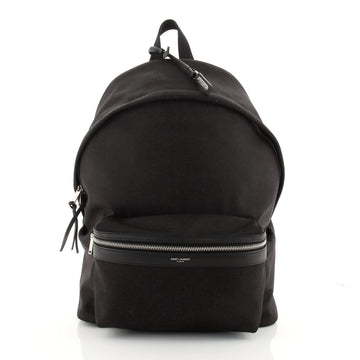 Saint Laurent City Backpack Canvas Medium