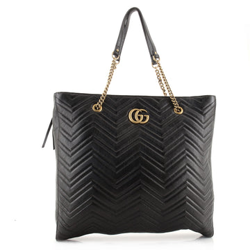 Gucci GG Marmont Zip Tote Matelasse Leather Large