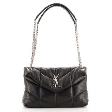Saint Laurent LouLou Puffer Shoulder Bag Quilted Leather Small