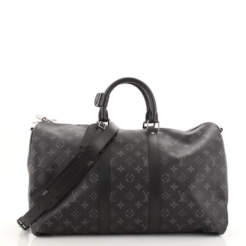 Louis Vuitton Keepall Bandouliere Bag Monogram Eclipse Canvas 45