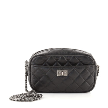 Chanel Reissue Camera Crossbody Bag Quilted Aged Calfskin Mini