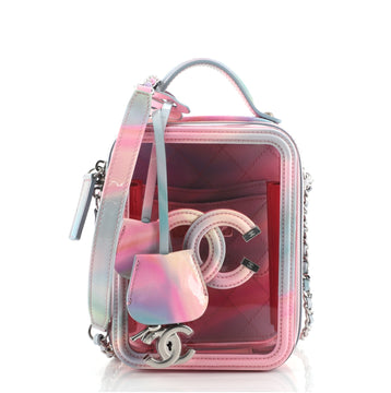 Chanel Filigree Vertical Vanity Case PVC with Lambskin