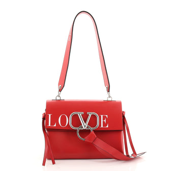 Valentino VRing Love Shoulder Bag Leather Small