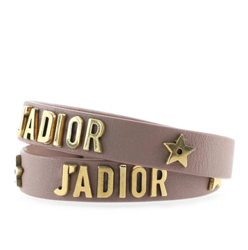 Christian Dior J'Adior Wrap Bracelet Studded Leather