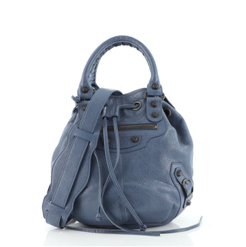 Balenciaga Pom Pon Classic Studs Bag Leather Mini
