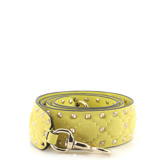 Valentino Rockstud Spike Shoulder Strap Quilted Leather Wide