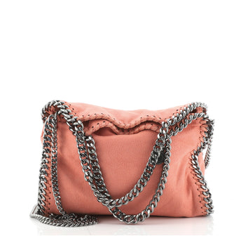 Stella McCartney Falabella Fold Over Crossbody Bag Shaggy Deer Mini