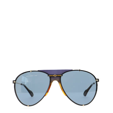 Gucci Aviator Sunglasses Metal and Acetate
