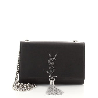 Saint Laurent Classic Monogram Tassel Crossbody Bag Leather Medium