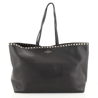 Valentino Rockstud Shopper Tote Leather Large