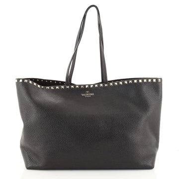 Valentino Rockstud Shopper Tote Leather Large