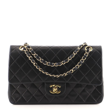Chanel Vintage Classic Double Flap Bag Quilted Lambskin Small