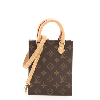 Louis Vuitton Petit Sac Plat Bag Monogram Canvas