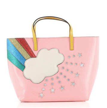 Gucci Children's Rainbow Tote Printed Leather Small