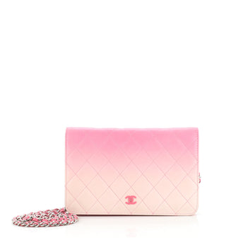Chanel Wallet on Chain Quilted Ombre Lambskin