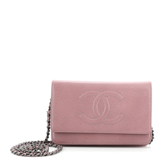 Chanel Timeless Wallet on Chain Caviar