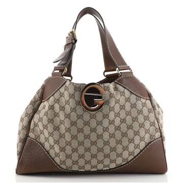 Gucci Charlotte Shopping Tote GG Canvas Large