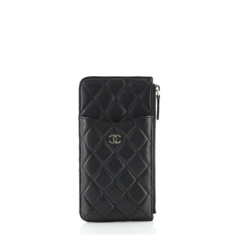 Chanel Classic Phone Case Pouch Quilted Caviar