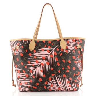 Louis Vuitton Neverfull NM Tote Limited Edition Monogram Jungle Dots MM