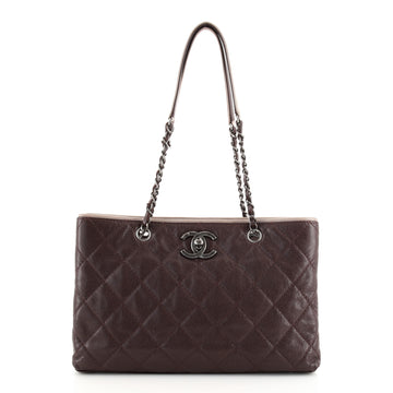Chanel Be Caviar Tote Quilted Caviar Medium