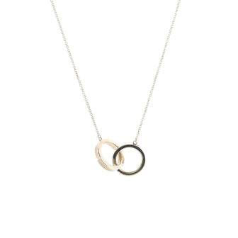 Tiffany & Co. 1837 Interlocking Circles Pendant Necklace Sterling Silver Small