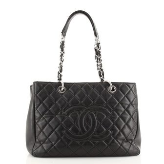Chanel Grand Shopping Tote Quilted Caviar