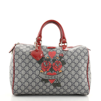 Gucci Joy Boston Bag Limited Edition GG Coated Canvas Medium