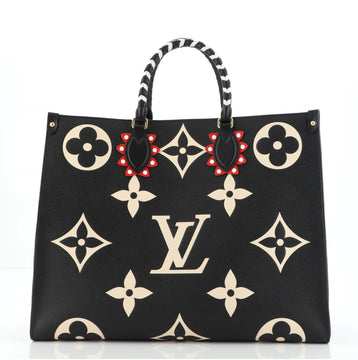 Louis Vuitton OnTheGo Tote Limited Edition Crafty Monogram Empreinte Giant GM