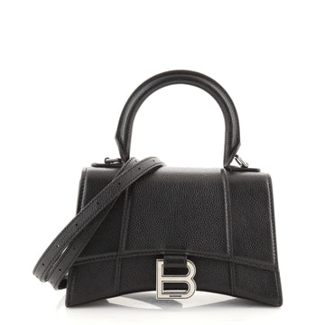 Balenciaga Hourglass Top Handle Bag Leather XS