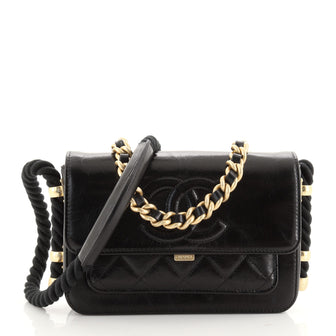 Chanel En Vogue Flap Bag Crumpled Calfskin