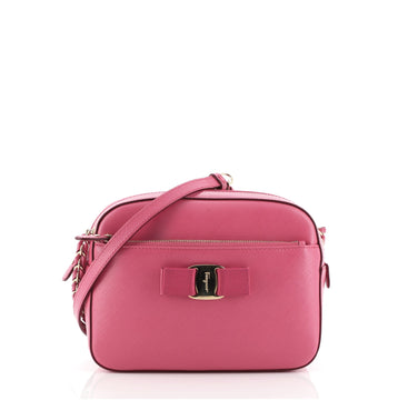 Salvatore Ferragamo Lydia Camera Bag Saffiano Leather Small