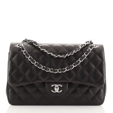 Chanel Classic Double Flap Bag Quilted Lambskin Jumbo