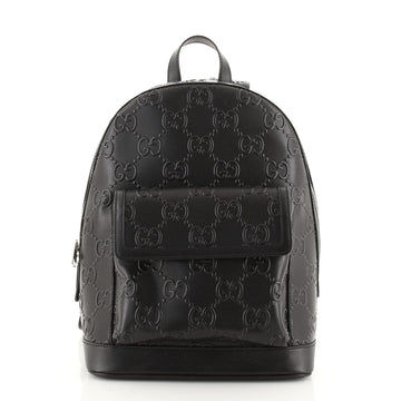 Gucci Pocket Backpack GG Embossed Leather Large