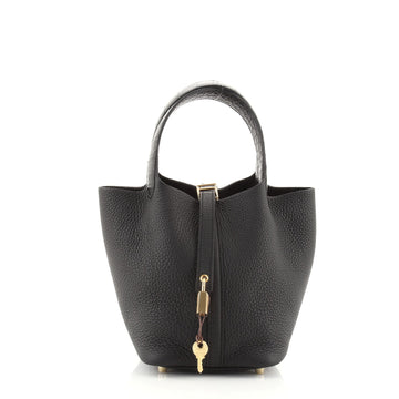 Hermes Touch Picotin Lock Bag Clemence with Matte Alligator PM