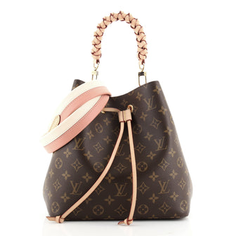 Louis Vuitton Braided Handle NeoNoe Handbag Monogram Canvas MM