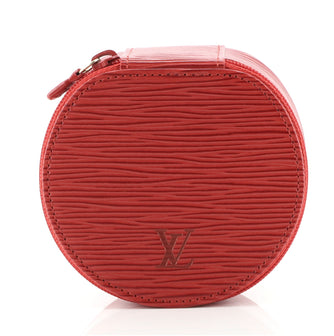 Louis Vuitton Ecrin Bijoux Jewelry Case Epi Leather PM