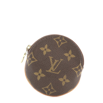 Louis Vuitton Round Coin Purse Monogram Canvas