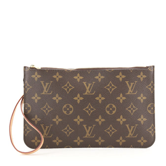 Louis Vuitton Neverfull Pochette Monogram Canvas Large