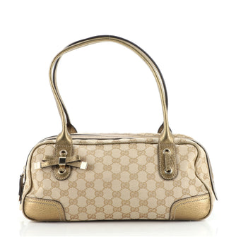 Gucci Princy Boston Bag GG Canvas Small
