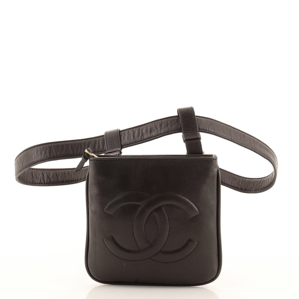 Chanel Vintage Timeless Belt Bag Lambskin Small Black 83641103